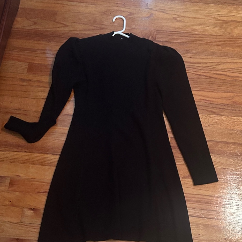NWT-Large- Perfectly Priscilla -Chic Black Long Sleeve Dress